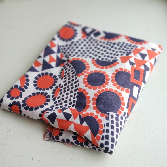 Unbranded Other - 1960s Vintage Red White Blue Navy Daisy Flower Power Fabric Cottagecore